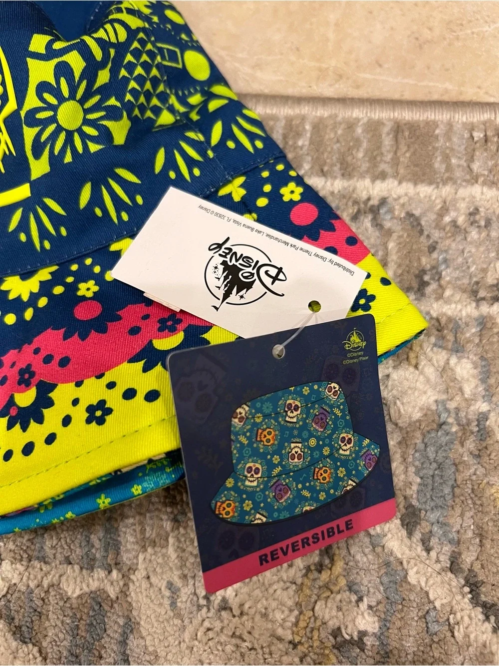 Disney Neon Floral Bucket Hat